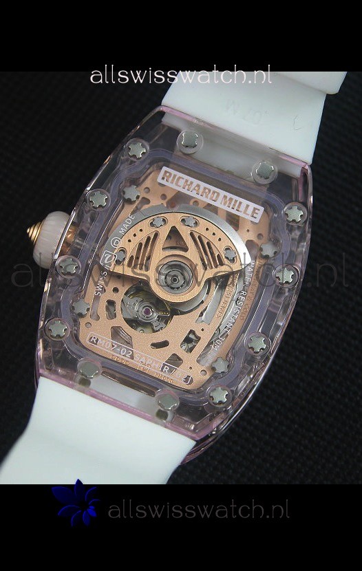 IMG_9081 Richard Mille RM07-02 Sapphir Ladiesin White Pearl Dial Replica 5