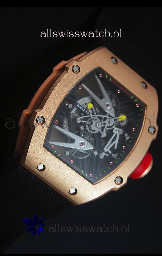 IMG_9081 Richard Mille RM027 Tourbillon Rafael Nadal Edition in Rose Gold Case Replica 5