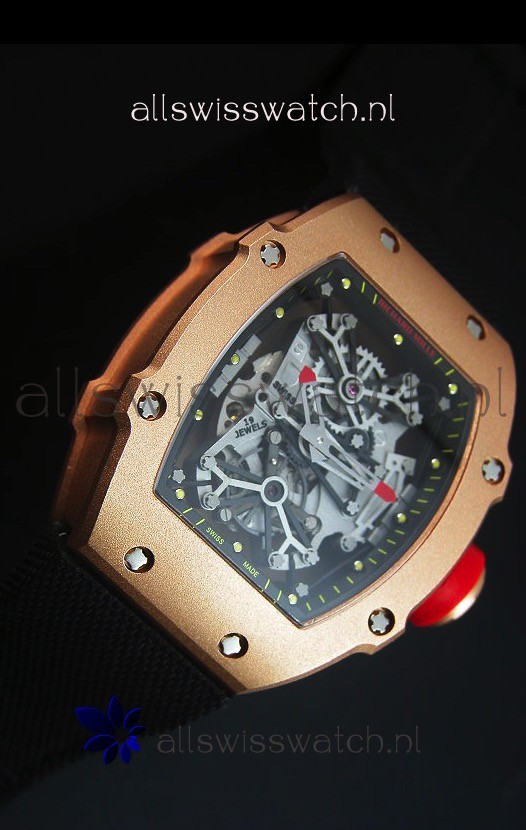 IMG_9081 Richard Mille RM027 Tourbillon Rafael Nadal Edition in 18K Rose Gold Replica 5