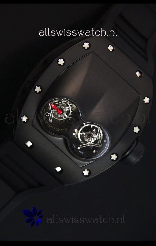 IMG_9081 Richard Mille RM053 Tourbillon Pablo Mac Donoughin PVD Case Black Strap Replica 5