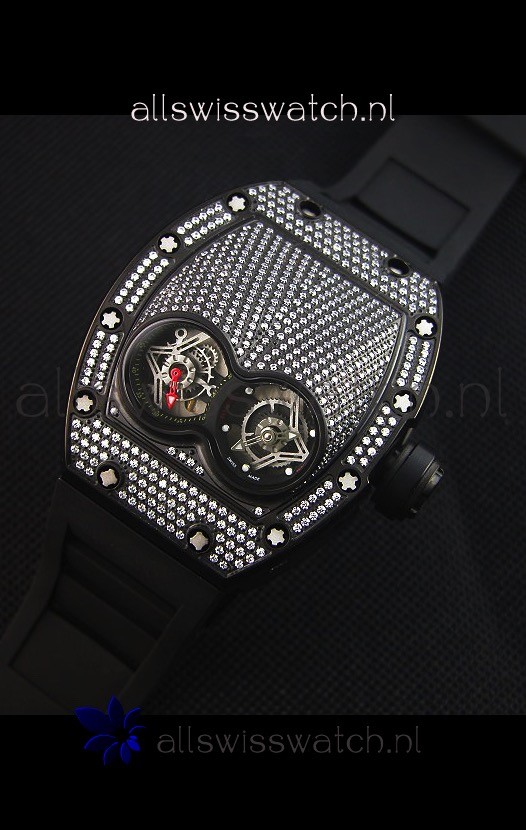 IMG_9081 Richard Mille RM053 Tourbillon Pablo Mac Donoughin PVD Case Replica 5