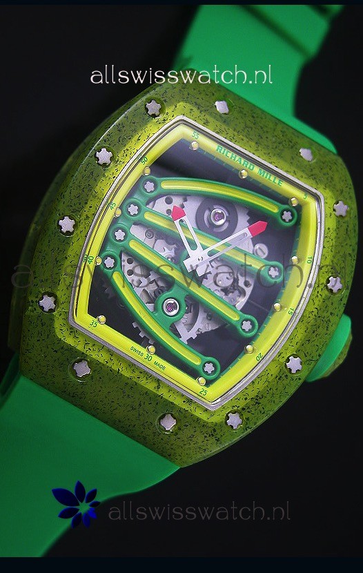 IMG_9081 Richard Mille RM059 Yohan Blake Editionin Yellow Bezel Replica 5