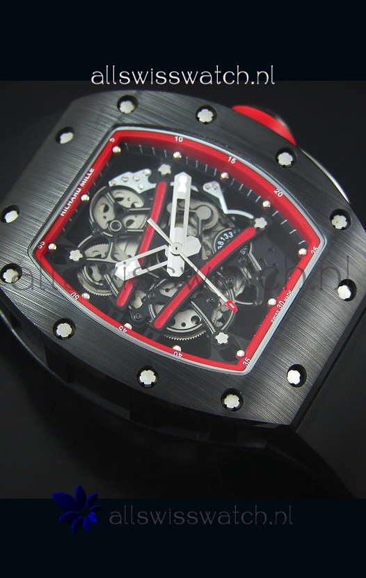 IMG_9081 Richard Mille RM061 Ceramic Case Red Bezel Replica 5
