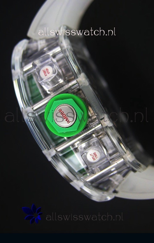 IMG_9081 Richard Mille RM056-1 Tourbillon Felipe Massa Chronograh Green Bezel Replica 5