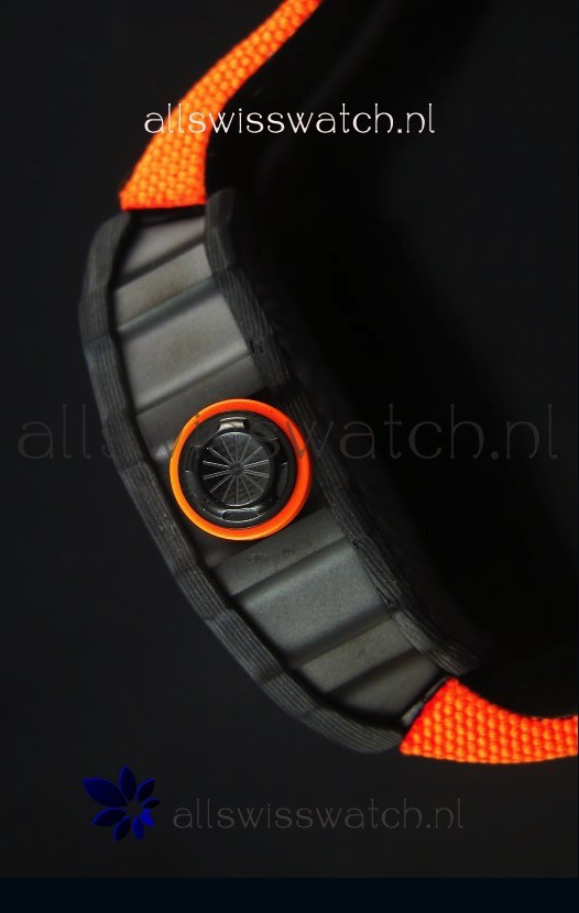 IMG_9081 Richard Mille RM35-01 Rafael Nadal EditionOrange Nylon Strap Replica 5
