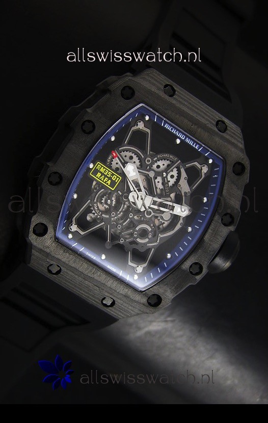 IMG_9081 Richard Mille RM35-01 Rafael Nadal Editionin Blue Indexes Replica 5