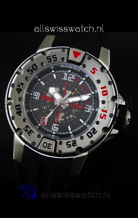 IMG_9081 Richard Mille RM028 Automatic Diver'sin Black Replica 5