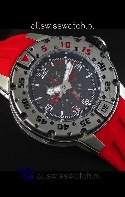 IMG_9081 Richard Mille RM028 Automatic Diver'sin Red Replica 5
