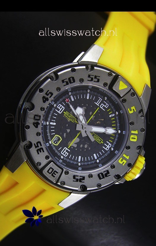 IMG_9081 Richard Mille RM028 Automatic Diver'sin Yellow Replica 5