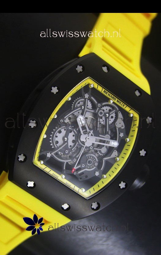 IMG_9081 Richard Mille RM055 Bubba Watsonin Yellow Indexes Replica 5