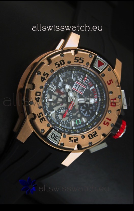 Richard Mille RM032 in Pink Gold Finish Replica 5