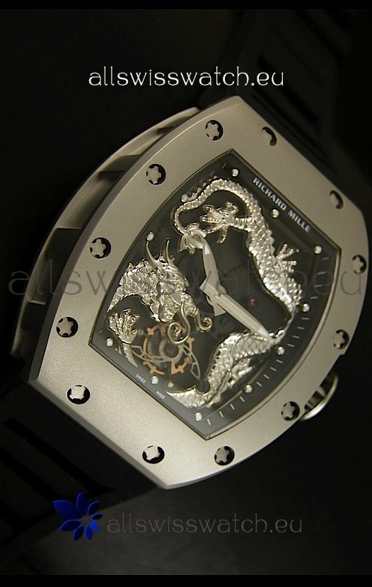 IMG_9081 Richard Mille RM057 Tourbillon Jackie Chanin Titanium Case Replica 5