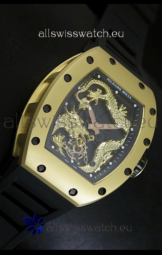 IMG_9081 Richard Mille RM057 Tourbillon Jackie Chanin Yellow Gold Replica 5