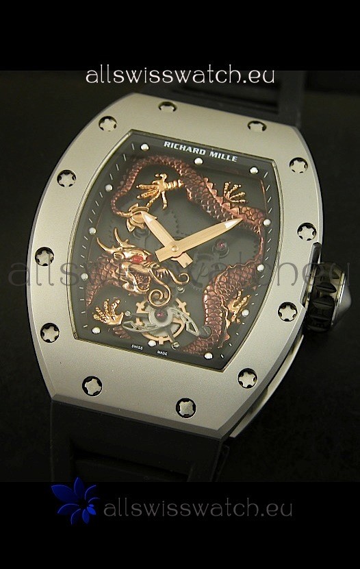 Richard Mille RM057 Tourbillon Jackie Chanin Titanium Case Replica 5