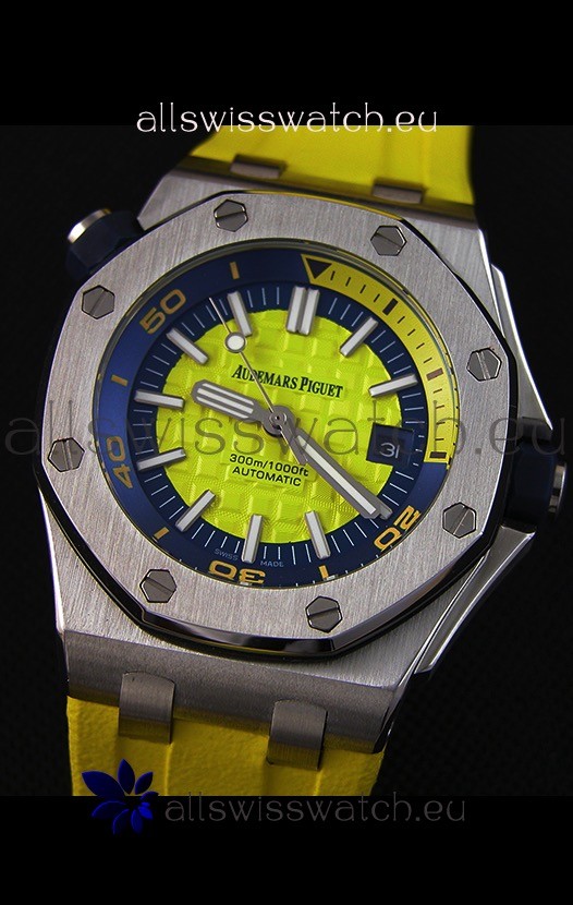 IMG_9081 Audemars Piguet Royal Oak Offshore Diver Automatic in Yellow Replica 5