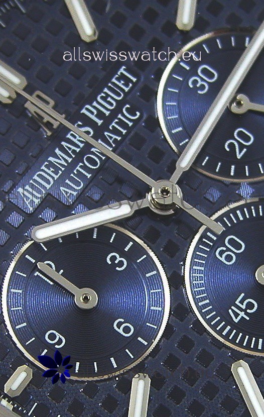 Audemars Piguet Royal Oak Chronograph Blue Dial Quartz - 41MM Replica 5