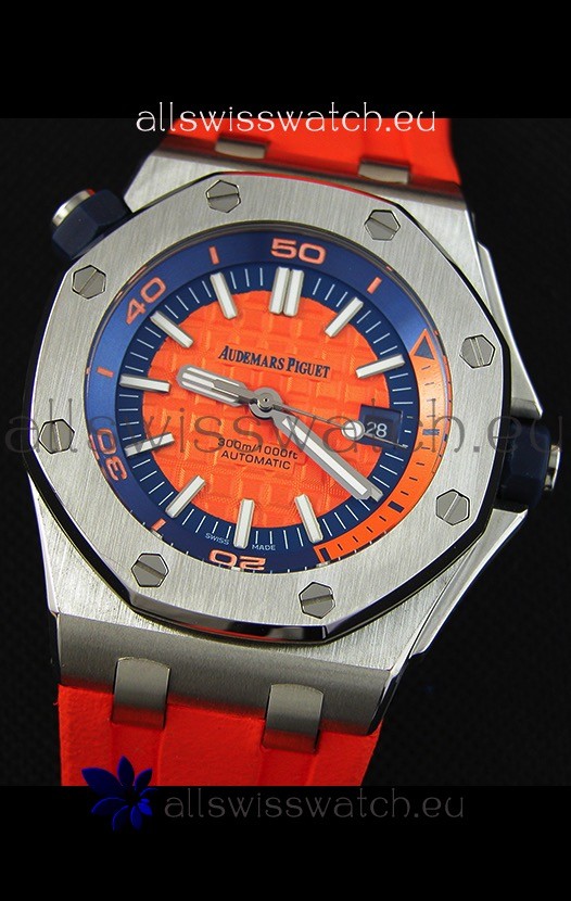 IMG_9081 Audemars Piguet Royal Oak Offshore Diver Automatic in Orange Replica 5