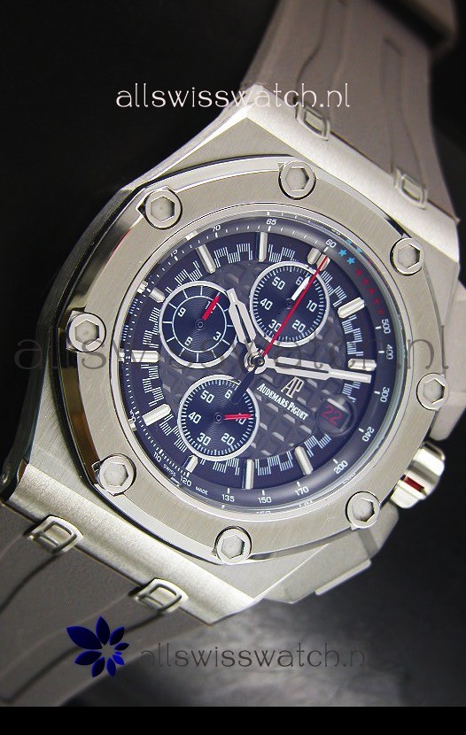 IMG_9081 Audemars Piguet Royal Oak Offshore Michael Schumacher Quartz Movement in Grey Replica 5
