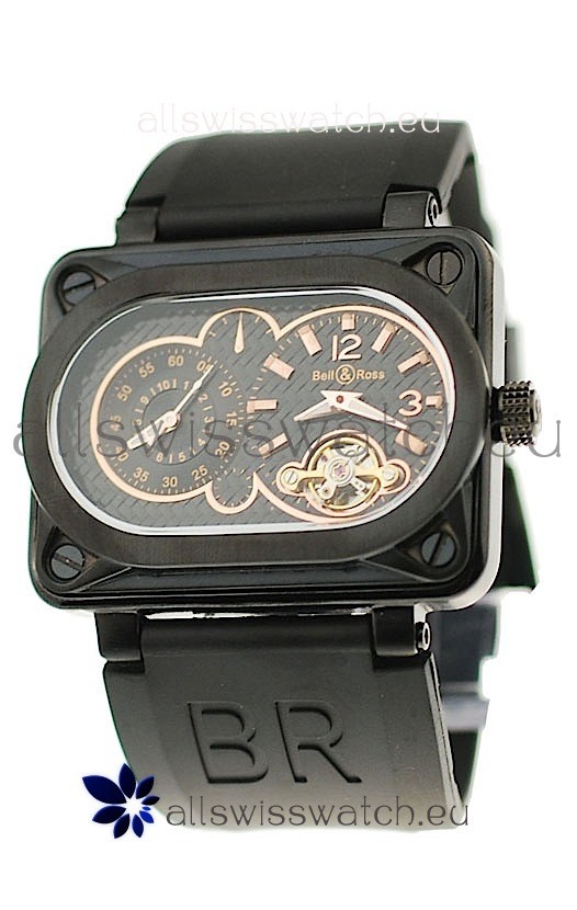 IMG_9081 Bell and Ross BR Minuteur Tourbillon PVD in Rose Gold Markers Replica 5