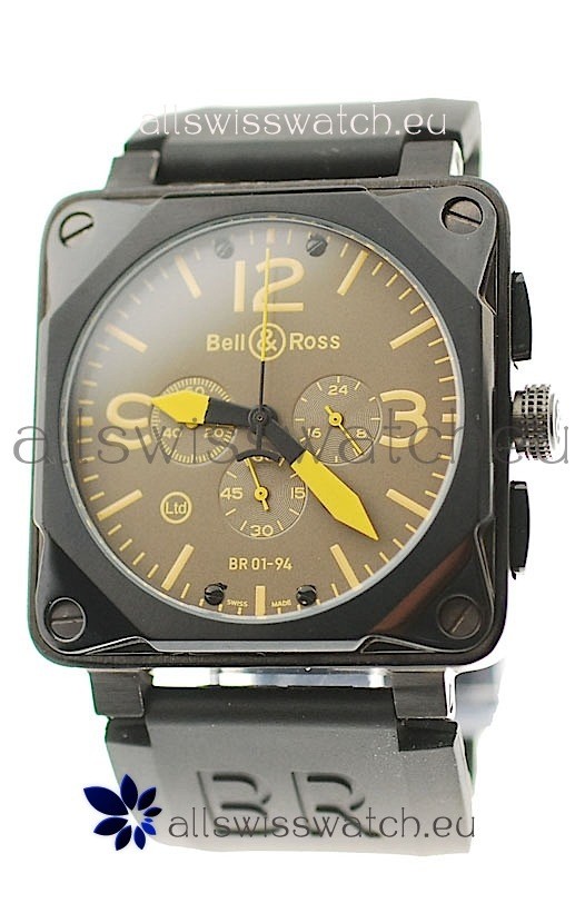 IMG_9081 Bell and Ross BR01-94 Edition PVD in Yellow Markers Replica 5