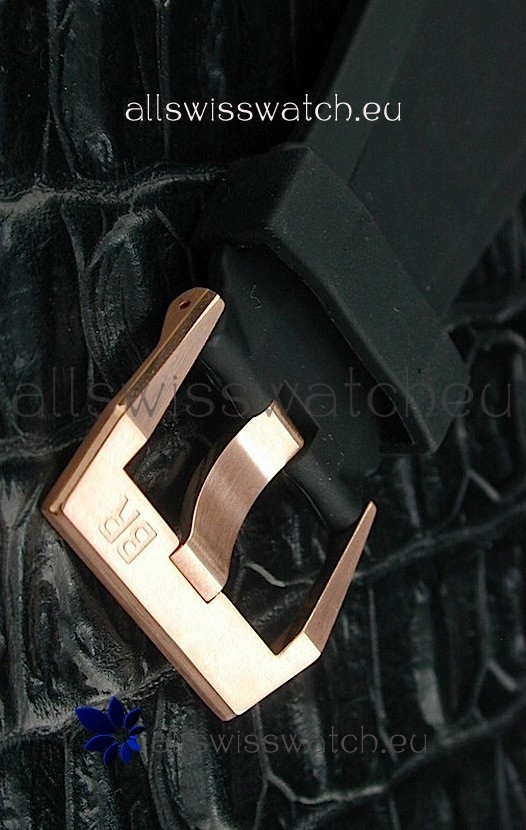 Bell and Ross BR01 97 Power Reserve Rose Gold in Black Dial Replica 5