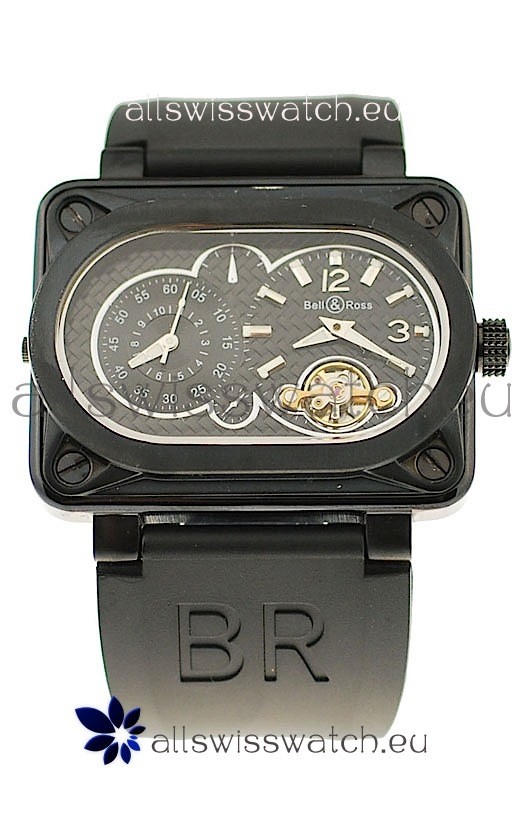 IMG_9081 Bell and Ross BR Minuteur Tourbillon PVD in Black Dial Replica 5