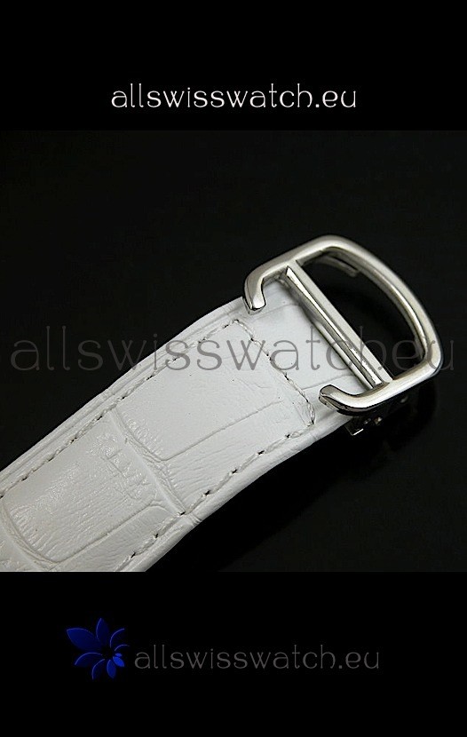 IMG_9081 Cartier Ronde de Tourbillon Diamond in White Strap Replica 5