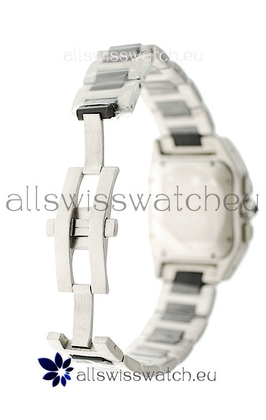 IMG_9081 Cartier Santos 100 in Black Dial Replica 5