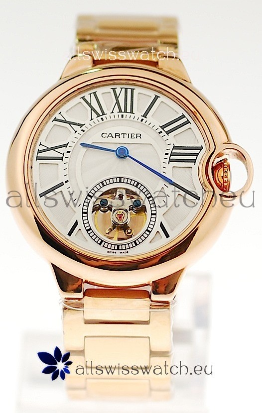 IMG_9081 Ballon Bleu De Cartier flying Tourbillon Gold Replica 5