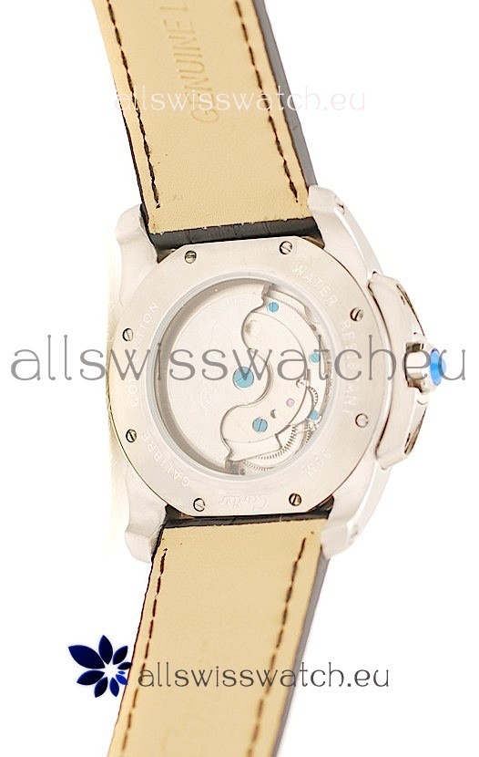 Calibre de Cartier in Black Dial Replica 5