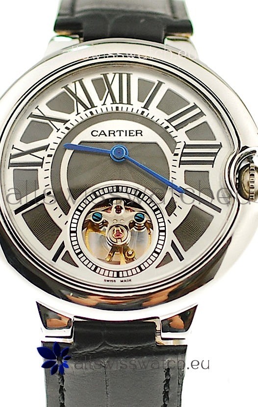 IMG_9081 Ballon Bleu De Cartier flying Tourbillon Steel Replica 5