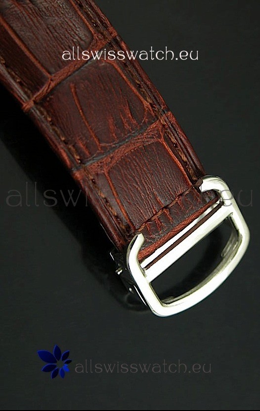 IMG_9081 Cartier Ronde de Tourbillon in Brown Strap Replica 5