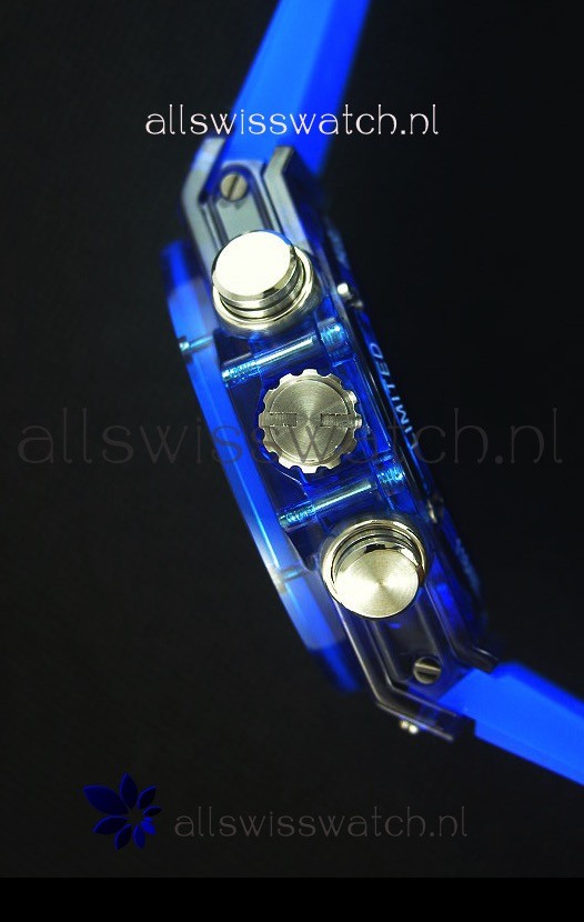 IMG_9081 Hublot Big Bang Unico Blue Sapphire Quartz 45MM Replica 5