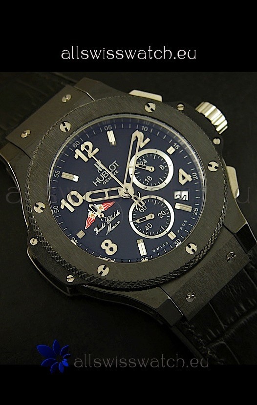 IMG_9081 Hublot Big Bang Yacht Club De Monaco Edition Black Ceramic Case Replica 5