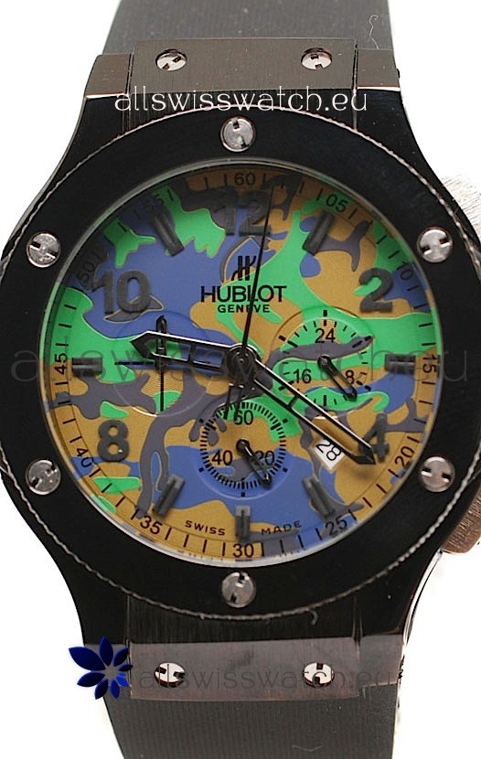 IMG_9081 Hublot Big Bang Commando Green Camouflage Replica 5