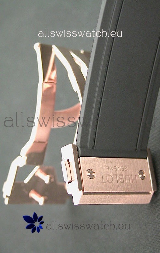 IMG_9081 Hublot Big Bang King Power Manchester United Japanese Rose Gold Replica 5