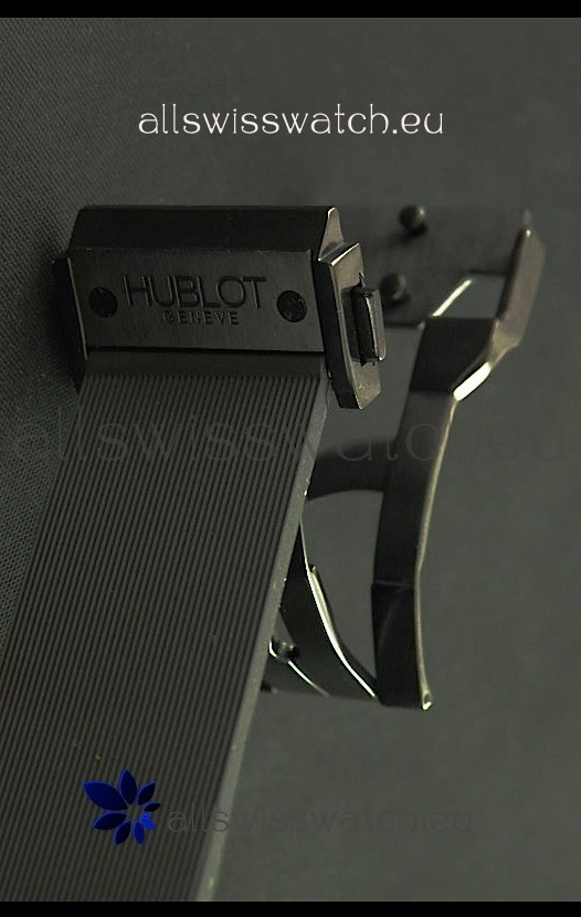 Hublot Big Bang Classic Fusion Chrono with Yellow Markers Ceramic Case Replica 5