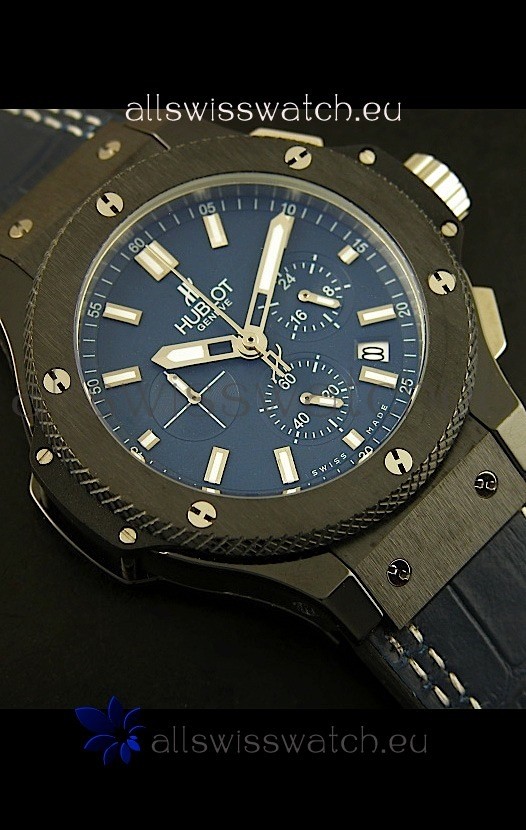 IMG_9081 Hublot Big Bang Black Ceramic Case in Quartz Movement Replica 5