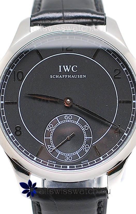 IMG_9081 IWC Portugese Automatic in Black Dial Replica 5