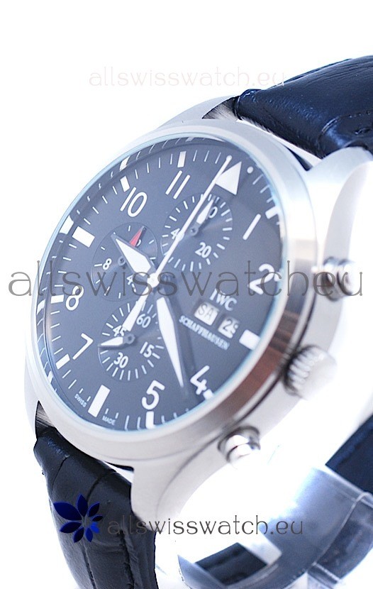 IMG_9081 IWC Portofino Chronograph Schaffhausen Black Replica 5