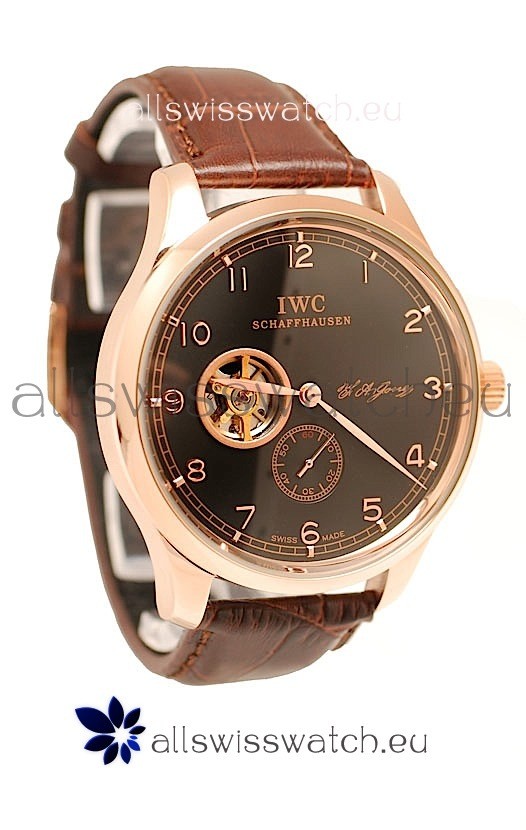 IMG_9081 IWC Portuguese Regulateur Tourbillon in Black Dial Replica 5