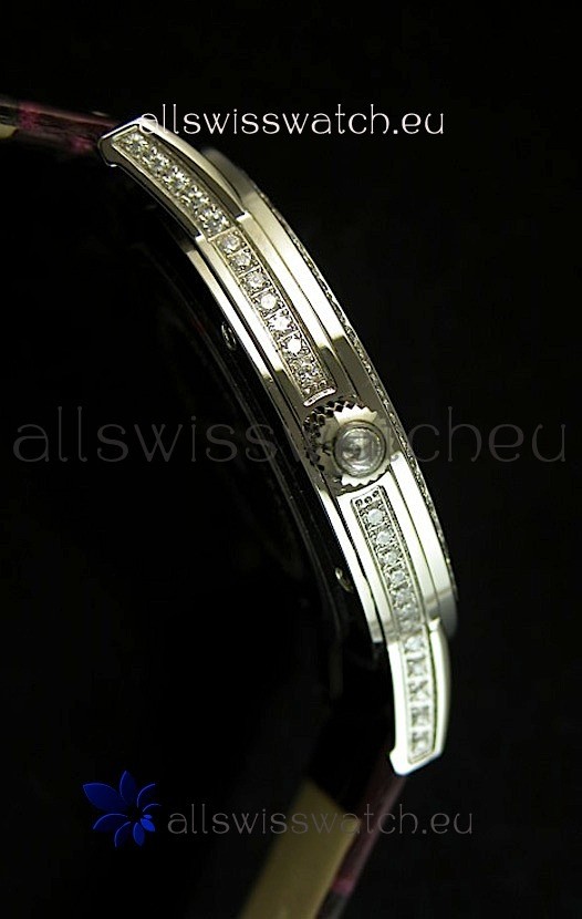 IMG_9081 Jaeger LeCoultre Quartz Movement Ladies - Brown Strap Replica 5