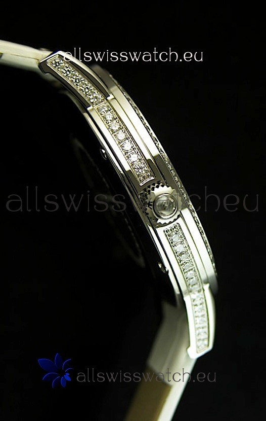 IMG_9081 Jaeger LeCoultre Quartz Movement Ladies - White Dial Replica 5