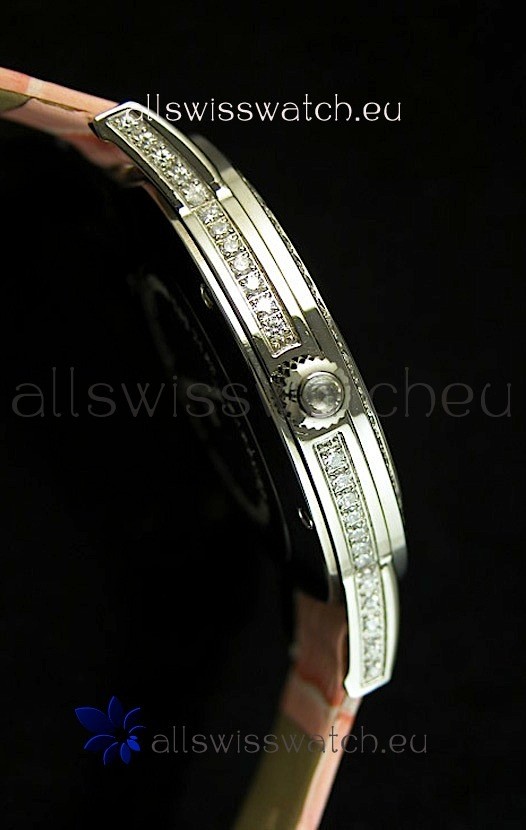 IMG_9081 Jaeger LeCoultre Quartz Movement Ladies - Pink Dial Replica 5