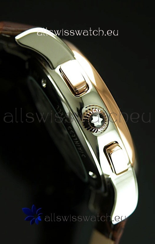 IMG_9081 Mont Blanc Flying Tourbillon with Gold Bezel Replica 5