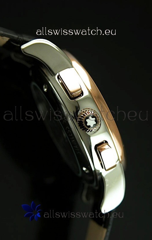 IMG_9081 Mont Blanc Automatic Chronograph Black Dial Replica 5