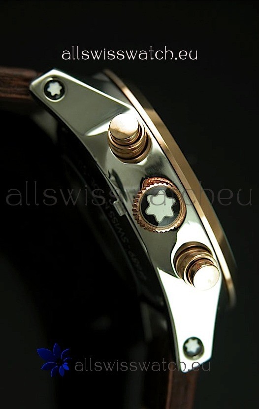 IMG_9081 Mont Blanc UTC in Gold Bezel Replica 5