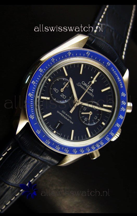 IMG_9081 Omega Speedmaster Moon Co-Axial Dark Blue Dial Replica 5