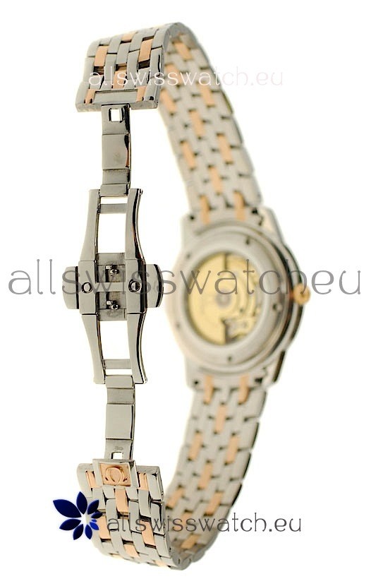 IMG_9081 Omega Co-Axial Deville Rose Gold in Rose Gold Stick Markers Replica 5