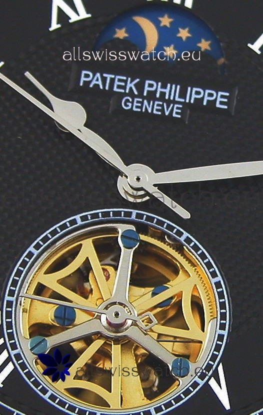 IMG_9081 Patek Philippe MoonPhase Tourbillon Black Dial Replica 5